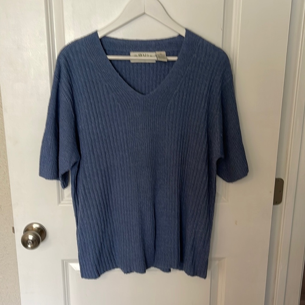 Orvis short sleeve sweater.